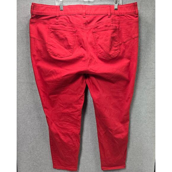 Torrid Bombshell Skinny Red Jeans Size 24S - Picture 2 of 5